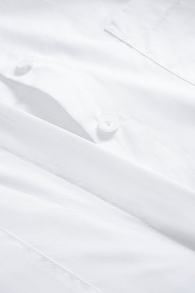 Camisa de manga larga con botones lisos