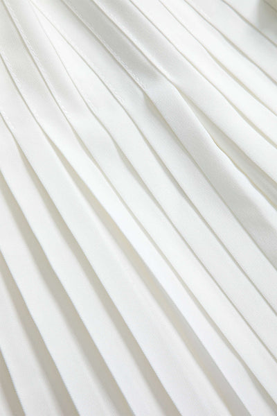 Pearl Drape Pliseli Drapeli Bluz
