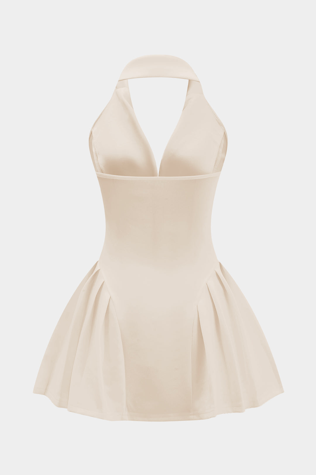 Monaco Halter Yaka Fit & Flare Elbise
