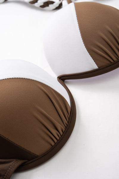 Cocoa Twist Halter Bikini Takımı