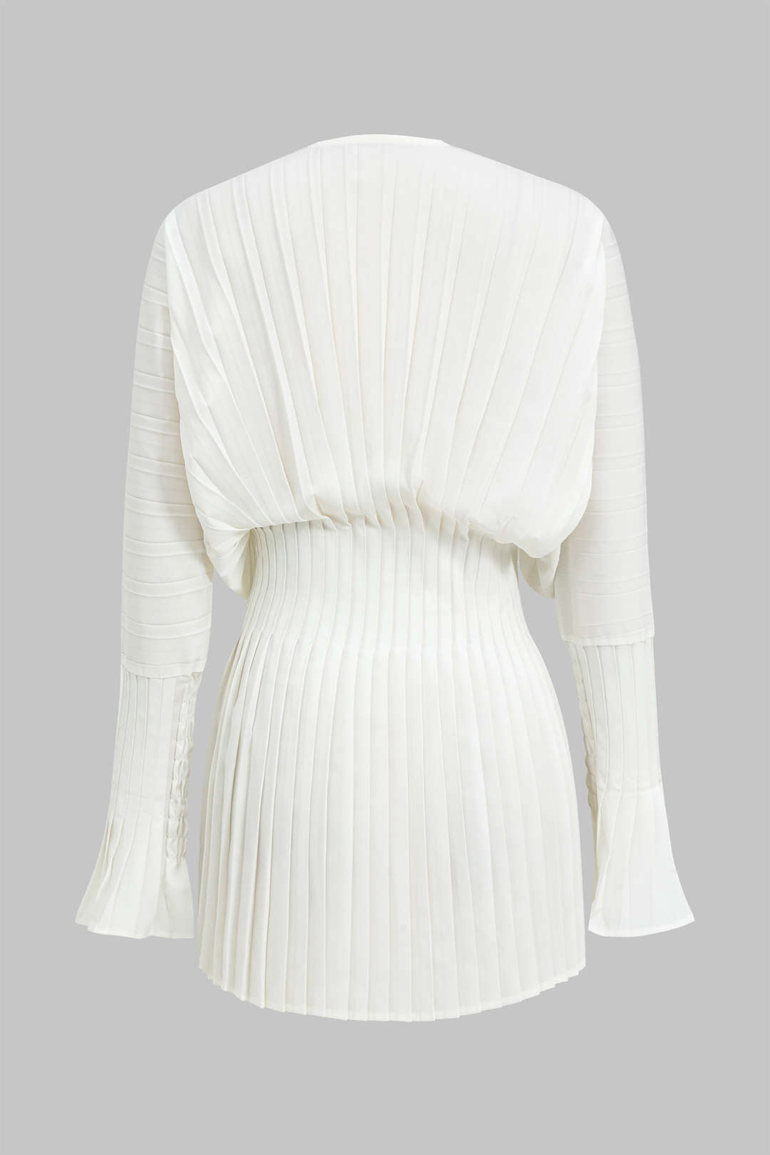 Pearl Drape Pliseli Drapeli Bluz