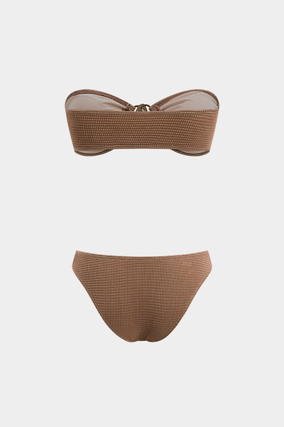 Bronze Allure 3'lü Bikini & Pareo Takımı