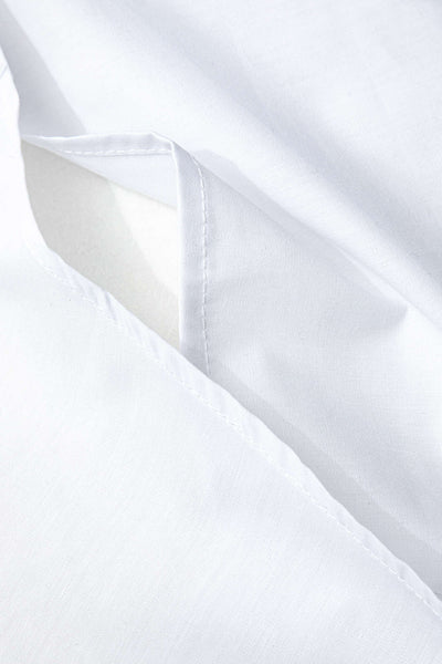 White Embrace Kuşaklı Geniş Kollu Gömlek Bluz