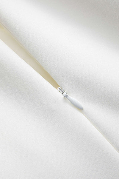 Ivory Bloom Pliseli Mini Elbise