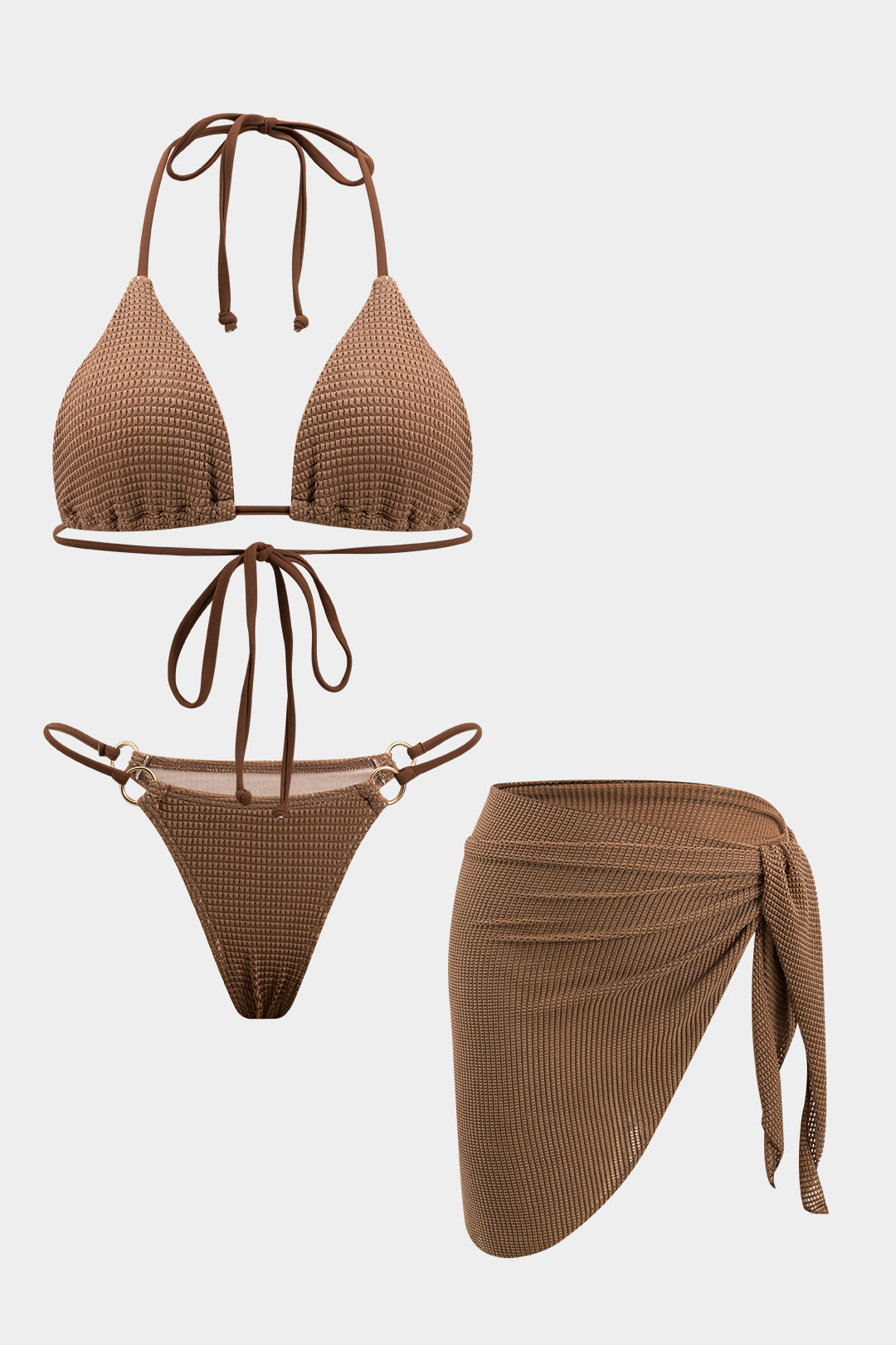 Cocoa Mirage 3'lü Bikini & Pareo Takımı