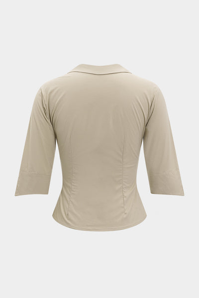 Sand Silhouette Yarım Kollu Fit Gömlek