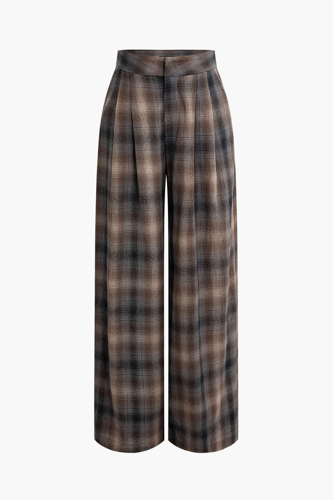 Heritage Check Geniş Paça Pantolon