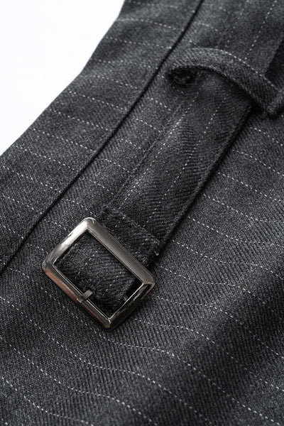 Urban Pinstripe Kuşaklı Şort-Etek