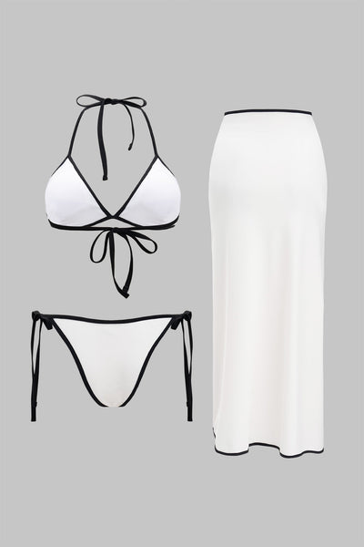 Monochic Üçlü Kontrast Bikini Takımı