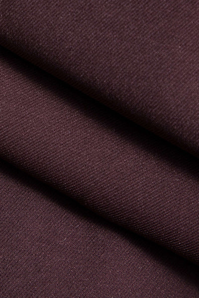 Aubergine Drapé Asimetrik Yüksek Bel Pantolon