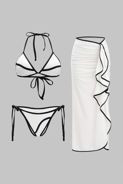 Monochic Üçlü Kontrast Bikini Takımı