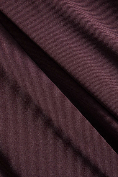 Aubergine Drapé Asimetrik Yüksek Bel Pantolon